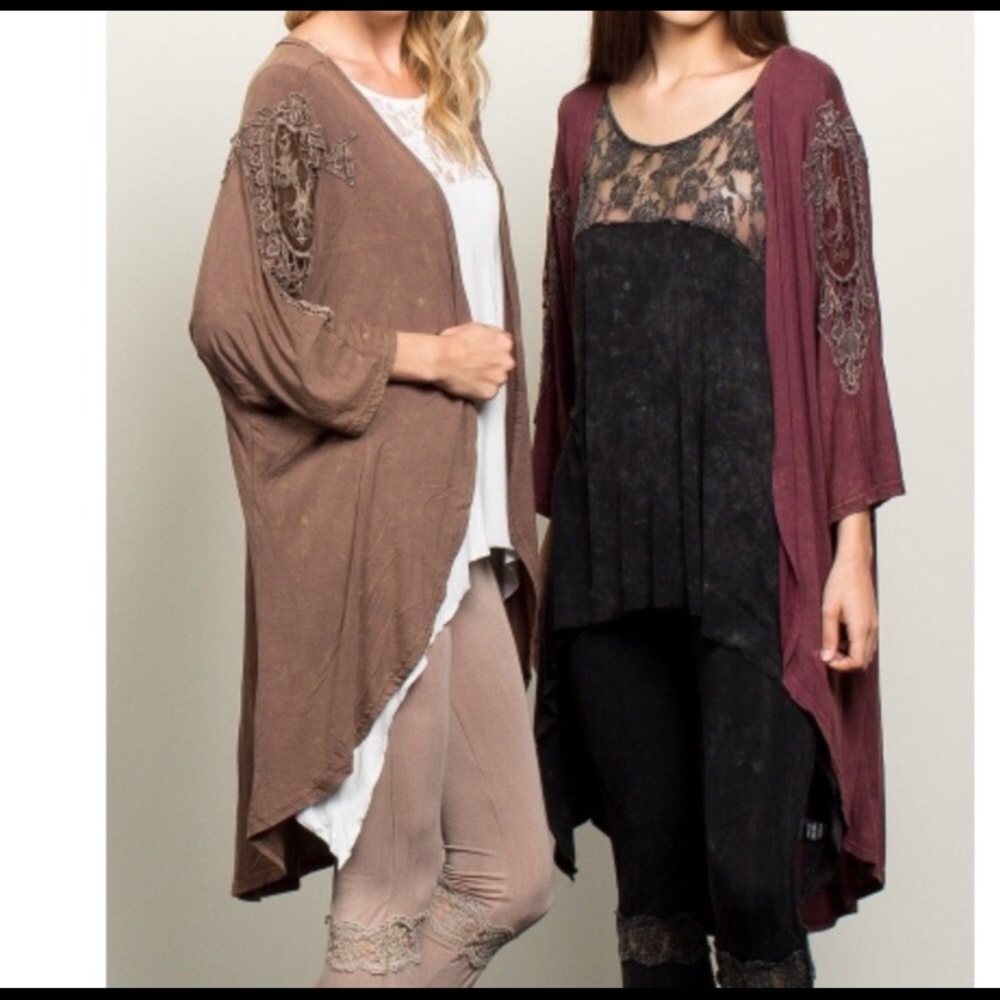 Lightweight mocha cocoon cardigan size large NEW